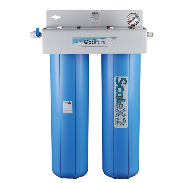 OptiPure SX2-22B, 160-50143, 20 inch Dual Big Blue ScaleX2® Water Filter System