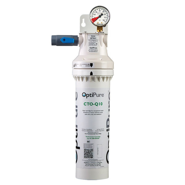 OptiPure QT10-1, 160-52009, Single 10 inch Qwik-Twist Carbon Water Filter