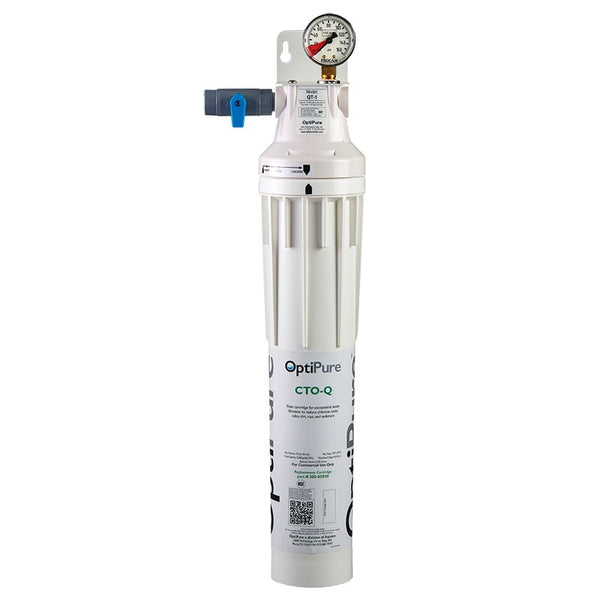 OptiPure QT-1, 160-52010, Single 15 inch Qwik-Twist Carbon Water Filter System