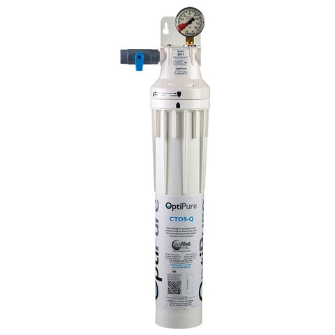 OptiPure QTI-1, 160-52012, Single 15 inch Qwik-Twist Carbon water Filer System, IsoNet® Scale Inhibitor
