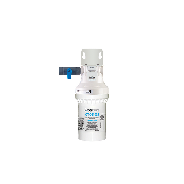 OptiPure QTI5-1, 160-52076, Single 5 inch Qwik-Twist Carbon Water Filer, IsoNet® Scale Inhibitor