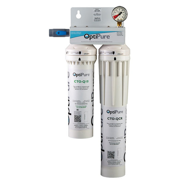 OptiPure QT1+CR, 160-52080, Dual Qwik-Twist Carbon/Chloramine Reduction Water Filter System