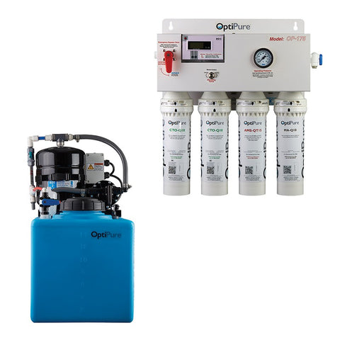 OptiPure OP175/16, 164-00216, 175+GPD Reverse Osmosis System, Mineral Addition, 16GAL Tank