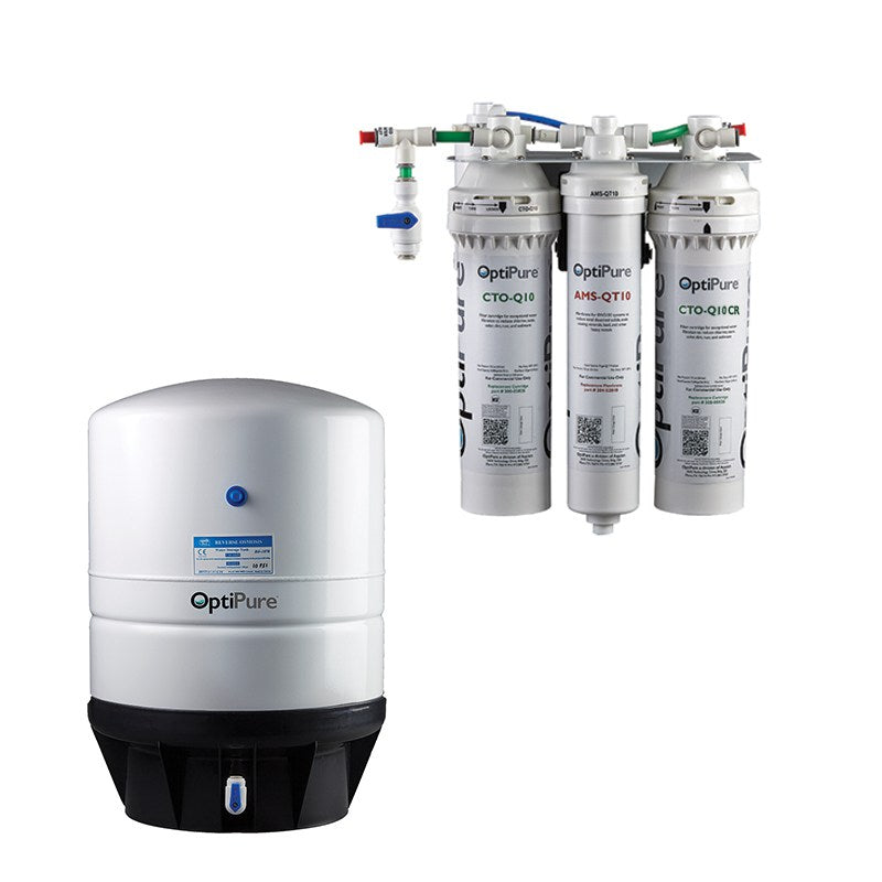 OptiPure OP70CR/10, 164-01110, 70GPD Reverse Osmosis System, Chloramine Reduction, 10GAL Tank