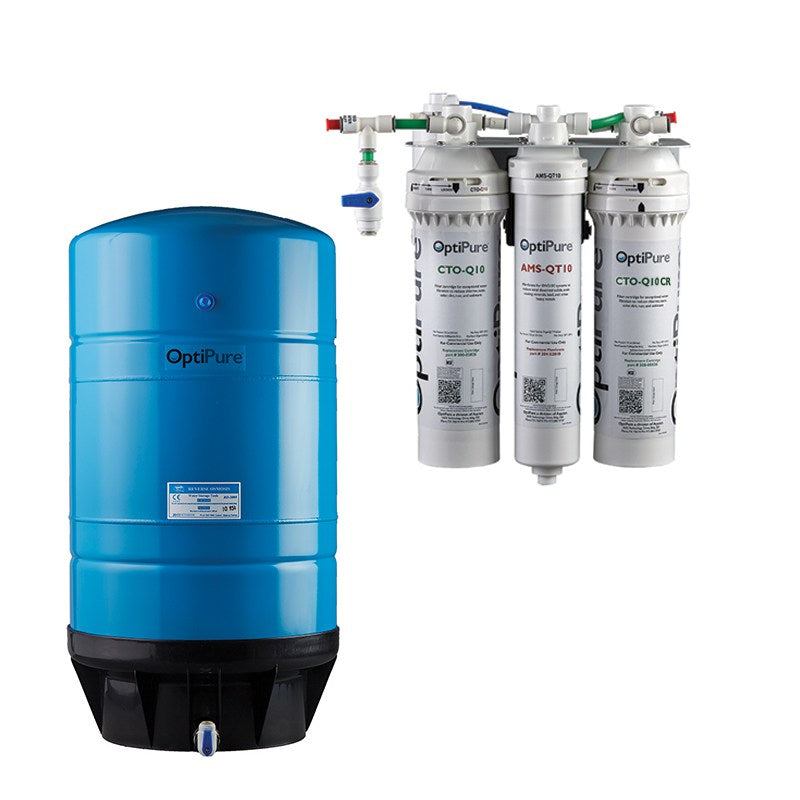 OptiPure OP70CR/16, 164-01116, 70GPD Reverse Osmosis System, Chloramine Reduction, 16GAL Tank