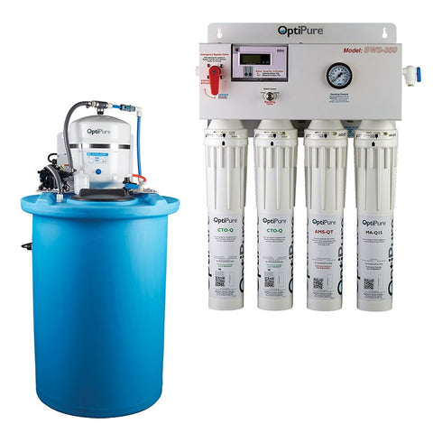 OptiPure BWS350/50, 164-14375, 350-400GPD Blended Water Reverse Osmosis, 50GAL Tank