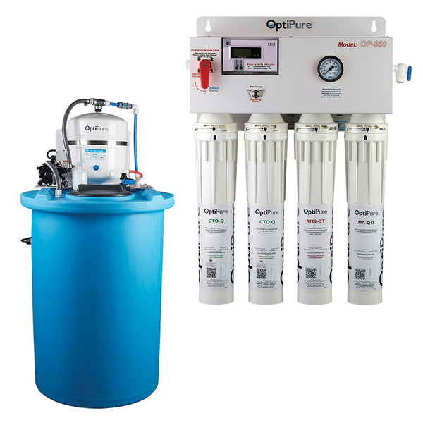 OptiPure OP350/50, 164-14450, 350GPD Reverse Osmosis System, Mineral Addition, 50GAL Tank