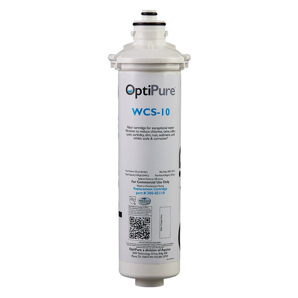 OptiPure WCS-10, 300-05110CS, 10 inch Coffee Brewer Water Filter, Qwik-Twist