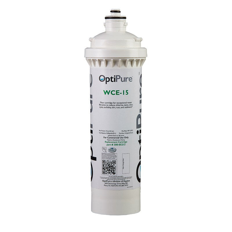 OptiPure WCE-15, 300-05212CS, 15 inch Coffee Brewer Water Filter, Qwik-Twist