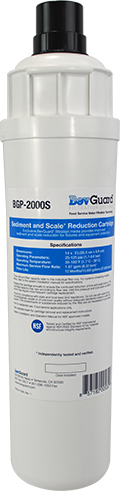 BevGuard BGP-2000S, 105162, Everpure Alternate Sediment Filter, Scale Inhibition